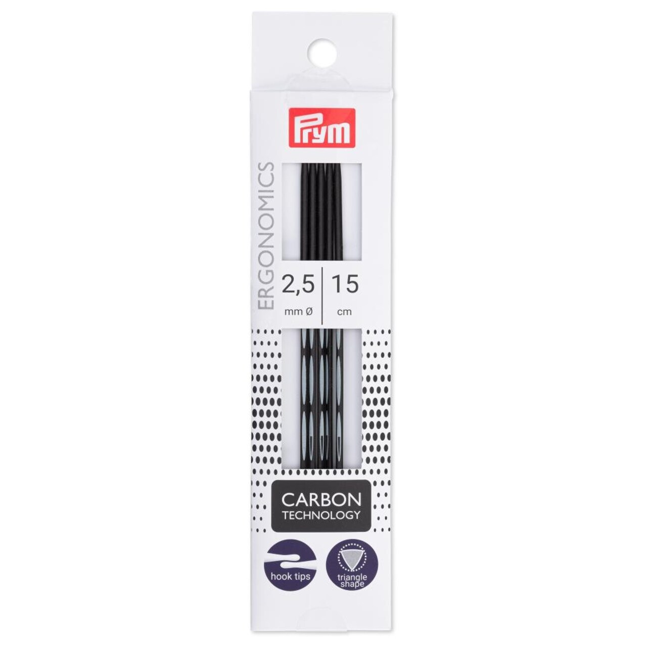 Prym 6" Double Point Knitting Needles - Sizes US 0 /2mm to 6 / 4mm
